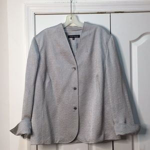 Anne Klein 20w silver sheen jacket worn once